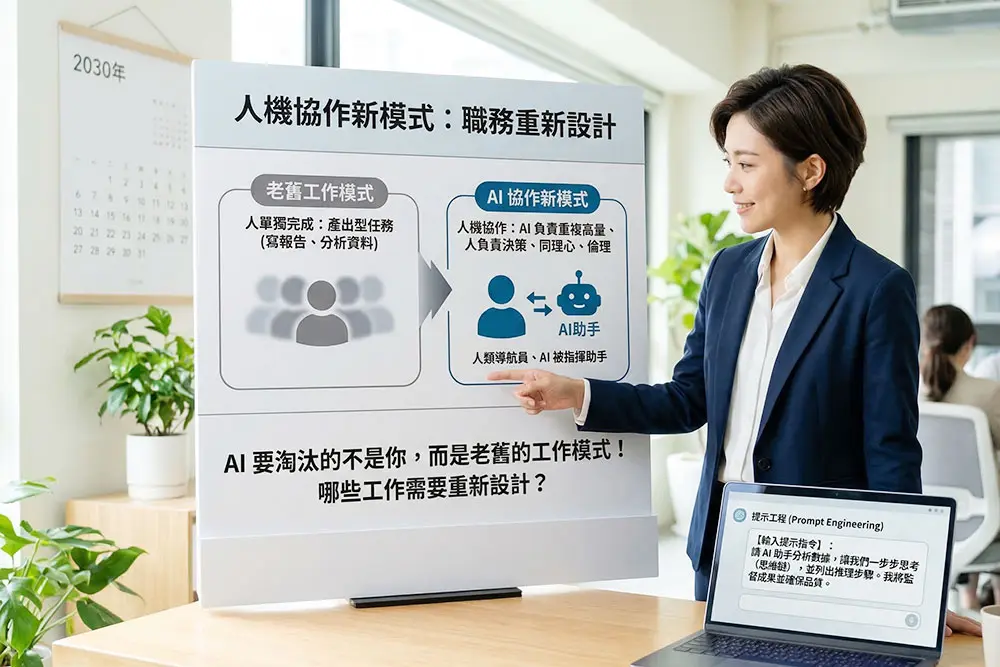 我的工作會被AI取代嗎？2026職涯報告：掌握「工作重構」關鍵，不被過時模式淘汰