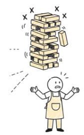 插圖：疊疊樂與店長