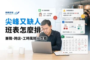 餐飲業智能排班系統推薦：缺工、兼職與尖離峰排班指南